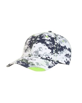 'Pacific Headwear 696C Distressed camo hook and loop adjustable cap'