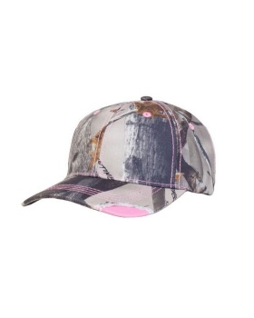 'Pacific Headwear 696C Distressed camo hook and loop adjustable cap'