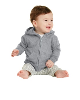 'Port & Company CAR78IZH Infant Core Fleece FullZip Hooded Sweatshirt'