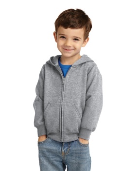 'Port & Company CAR78TZH Toddler Fleece Full-Zip Hooded Sweatshirt'