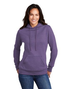 'Port & Company LPC78H mpany  Ladies Core Fleece Pullover Hooded Sweatshirt'