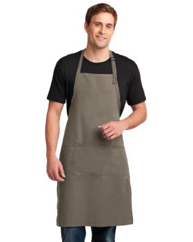 'Port Authority A700 Easy Care Extra Long Bib Apron with Stain Release'