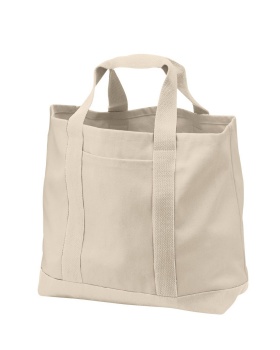 'Port Authority B400 Unisex Two-Tone Shopping Tote'