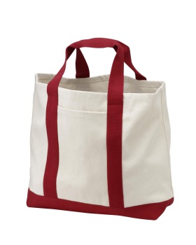 'Port Authority B400 Unisex Two-Tone Shopping Tote'