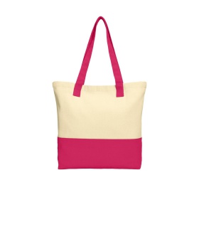 'Port Authority BG414 Unisex Colorblock Cotton Tote'