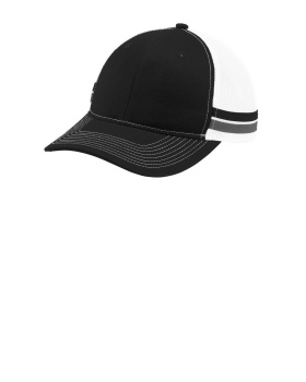 Port Authority C113 Youth Two Stripe Snapback Trucker Cap