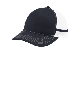 'Port Authority C113 Youth Two Stripe Snapback Trucker Cap'