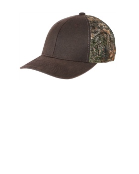 'Port Authority C891 Youth Pigment Print Camouflage Mesh Back Cap'