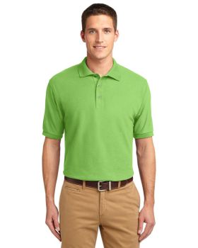'Port Authority K500 Silk Touch Polo Flat Knit Collar and Cuffs'