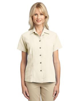 Port Authority L536 Patterned Easy Care Camp Shirt