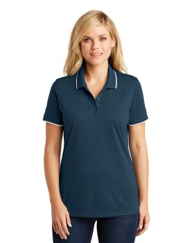 'Port Authority LK111 Women's Dry Zone UV Micro-Mesh Tipped Polo'