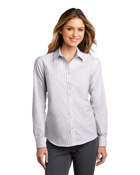 'Port Authority LW657 Ladies' SuperPro Oxford Stripe Shirt'