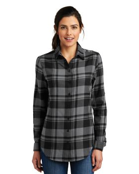 'Port Authority LW668 Ladies' Plaid Flannel Tunic'