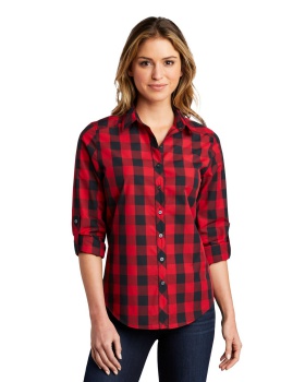 'Port Authority LW670 Ladies' Everyday Plaid Shirt'