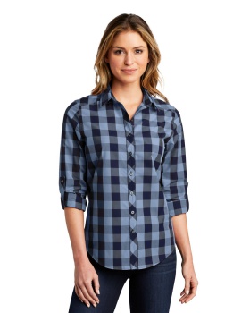 'Port Authority LW670 Ladies Everyday Plaid Shirt.'