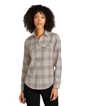 'Port Authority LW672 Ladies Long Sleeve Ombre Plaid Shirt'