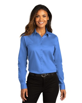 'Port Authority LW808 Ladies Long Sleeve SuperPro React Twill Shirt.'