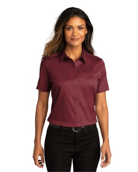 'Port Authority LW809 Ladies Short Sleeve SuperPro React Twill Shirt.'