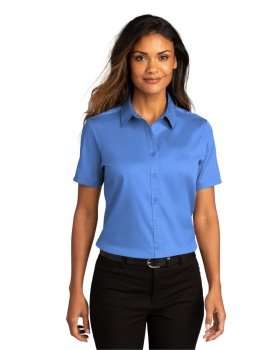 'Port Authority LW809 Ladies Short Sleeve SuperPro React Twill Shirt.'