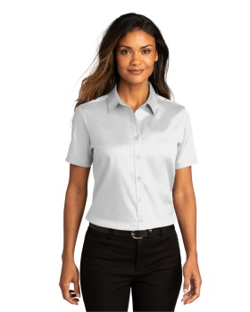 'Port Authority LW809 Ladies Short Sleeve SuperPro React Twill Shirt.'