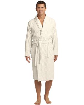 'Port Authority R103 Checkered Terry Shawl Collar Robe'