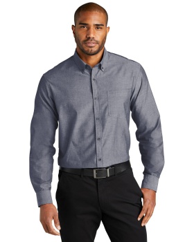 'Port Authority W382 Men's Long Sleeve Chambray Easy Care Shirt'