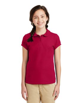 'Port Authority YG503 Girls Silk Touch Peter Pan Collar Polo'