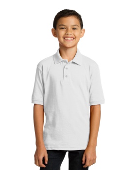 'Port & Company KP55Y Youth Core Blend Jersey Knit Polo'