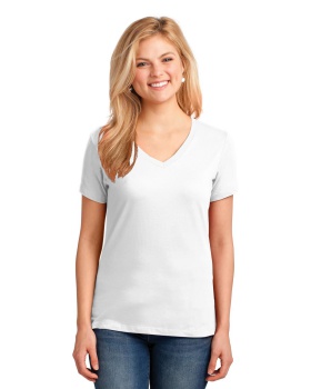 Port & Company LPC54V Ladies Core Cotton V Neck T-Shirt