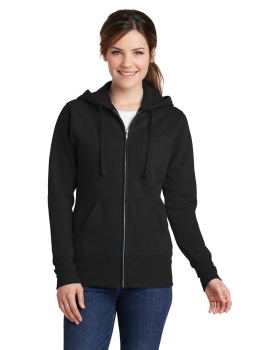 'Port & Company LPC78ZH Ladies Core Fleece Full-Zip Hooded Sweatshirt'