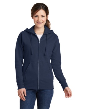 'Port & Company LPC78ZH Ladies Core Fleece Full-Zip Hooded Sweatshirt'