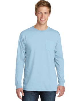 'Port & Company PC099LSP Pigment-Dyed Long Sleeve Pocket Tee'
