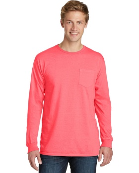'Port & Company PC099LSP Pigment-Dyed Long Sleeve Pocket Tee'