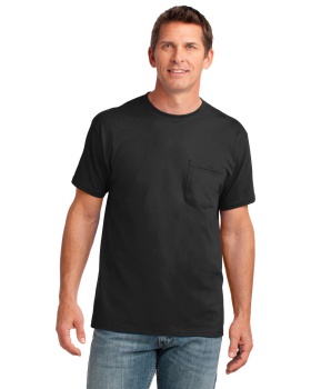 'Port & Company PC54P Men's Port Authority Cotton Pocket T-Shirt'