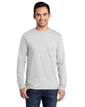 'Port & Company PC61LSP Long Sleeve Essential Pocket Tee'
