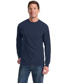 'Port & Company PC61LSP Long Sleeve Essential Pocket Tee'