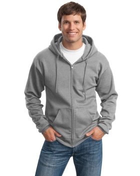 'Port & Company PC90ZHT Essential Fleece Full Zip Hooded Sweatshirt'