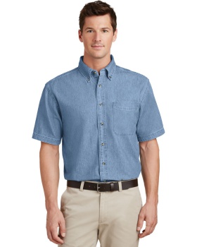 Port & Company SP11 Men’s Short Sleeve Value Denim Shirt