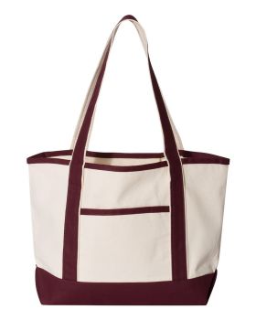 Q-Tees Q125800 20L Small Canvas Deluxe Tote