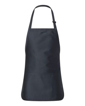 'Q-Tees Q4250 Full Length Apron with Pouch'