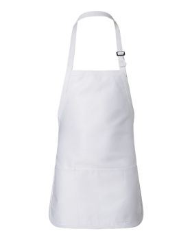 'Q-Tees Q4250 Full Length Apron with Pouch'