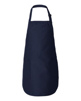 'Q-Tees Q4350 Full-Length Apron with Pockets'