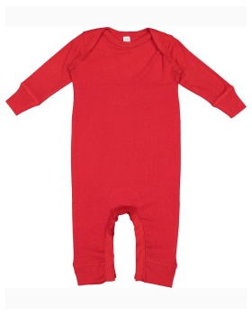 'Rabbit Skins 4412 Infant Long Legged Baby Rib Bodysuit'