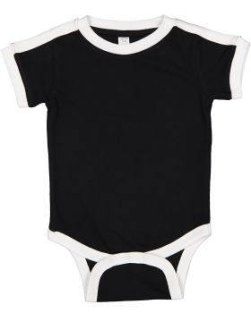Rabbit Skins 4432 Infant Soccer Ringer Fine Jersey Bodysuit 