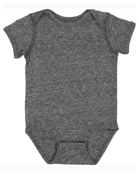 'Rabbit Skins 4491 Infant Melange Jersey Bodysuit'