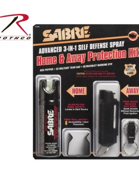'Rothco 10018 Sabre 3-in-1 Home & Away Defense Spray Kit'