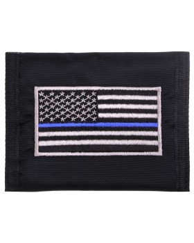 'Rothco 10649 Thin Blue Line Flag Nylon Commando Wallet'