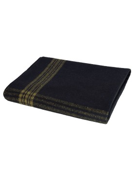 Rothco 1081 Navy with Gold Stripe Wool Blanket