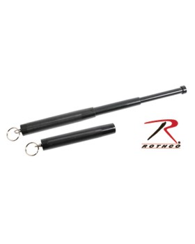 Rothco 11030 Expandable Baton With Keyring / Black - 12