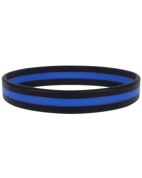 'Rothco 1180 Silicone Thin Blue Line Bracelet'